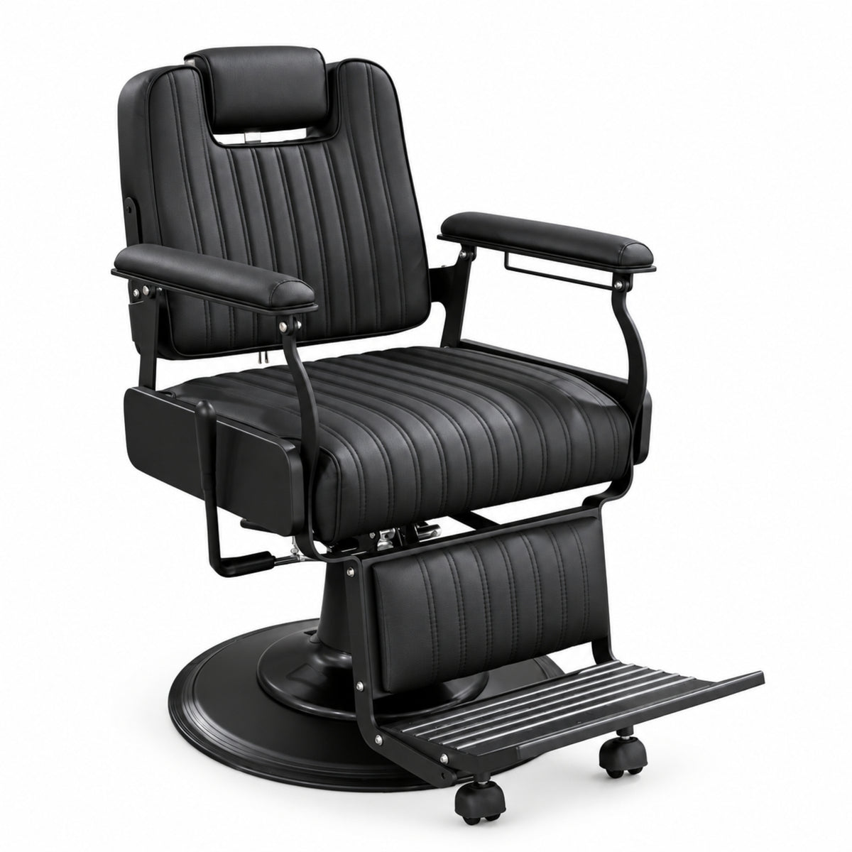 Karma Hawthorn Barber Chair - Black & Black