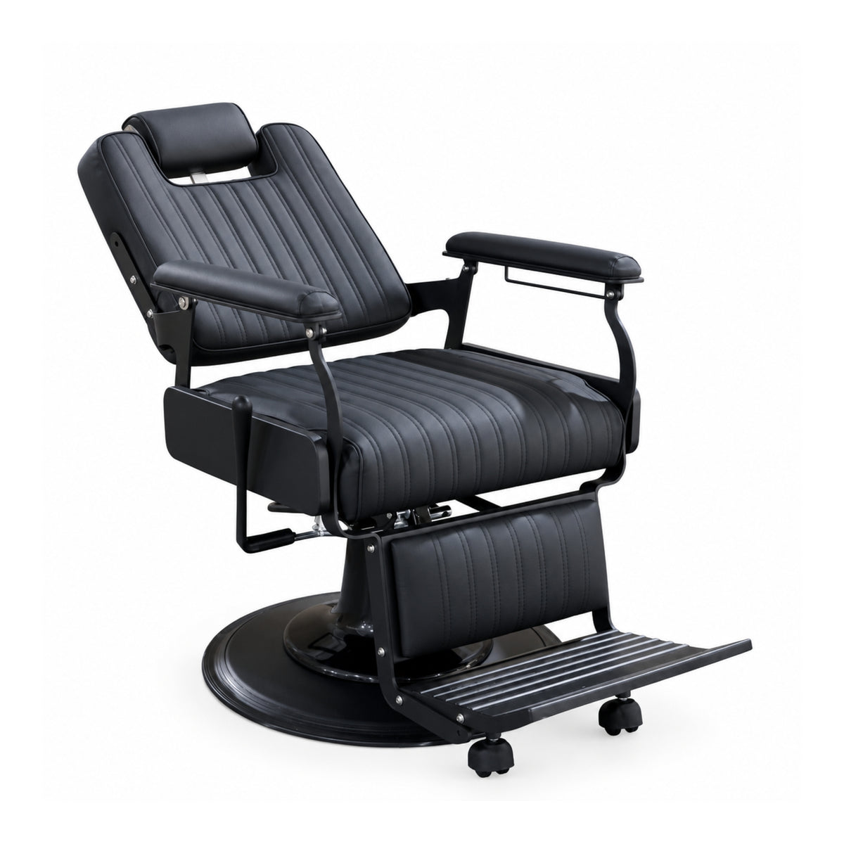 Karma Hawthorn Barber Chair - Black & Black