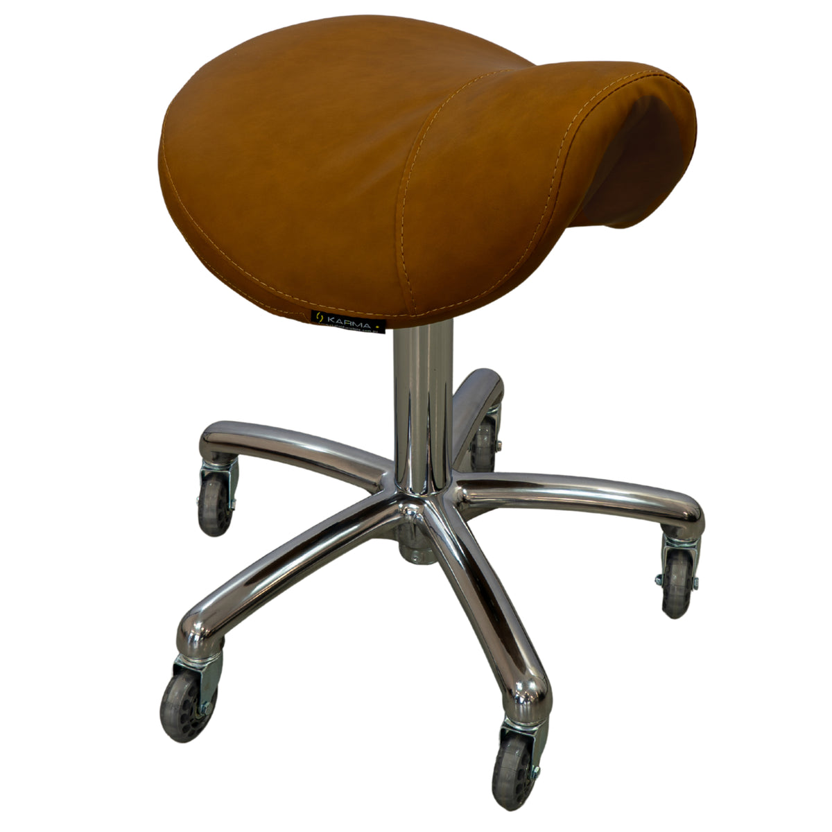 Karma Evandale Salon Saddle Stool Tan No.05