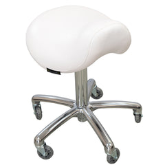 Karma Evandale Salon Saddle Stool White