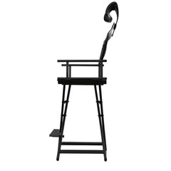 Karma Rossmore black portable makeup chair with optional headrest fitted