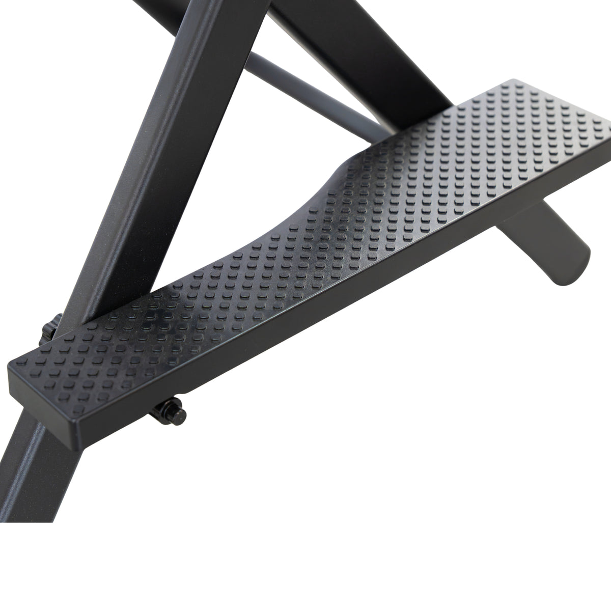 Detailed view of the Karma Rossmore portable makeup chair with optional headrest