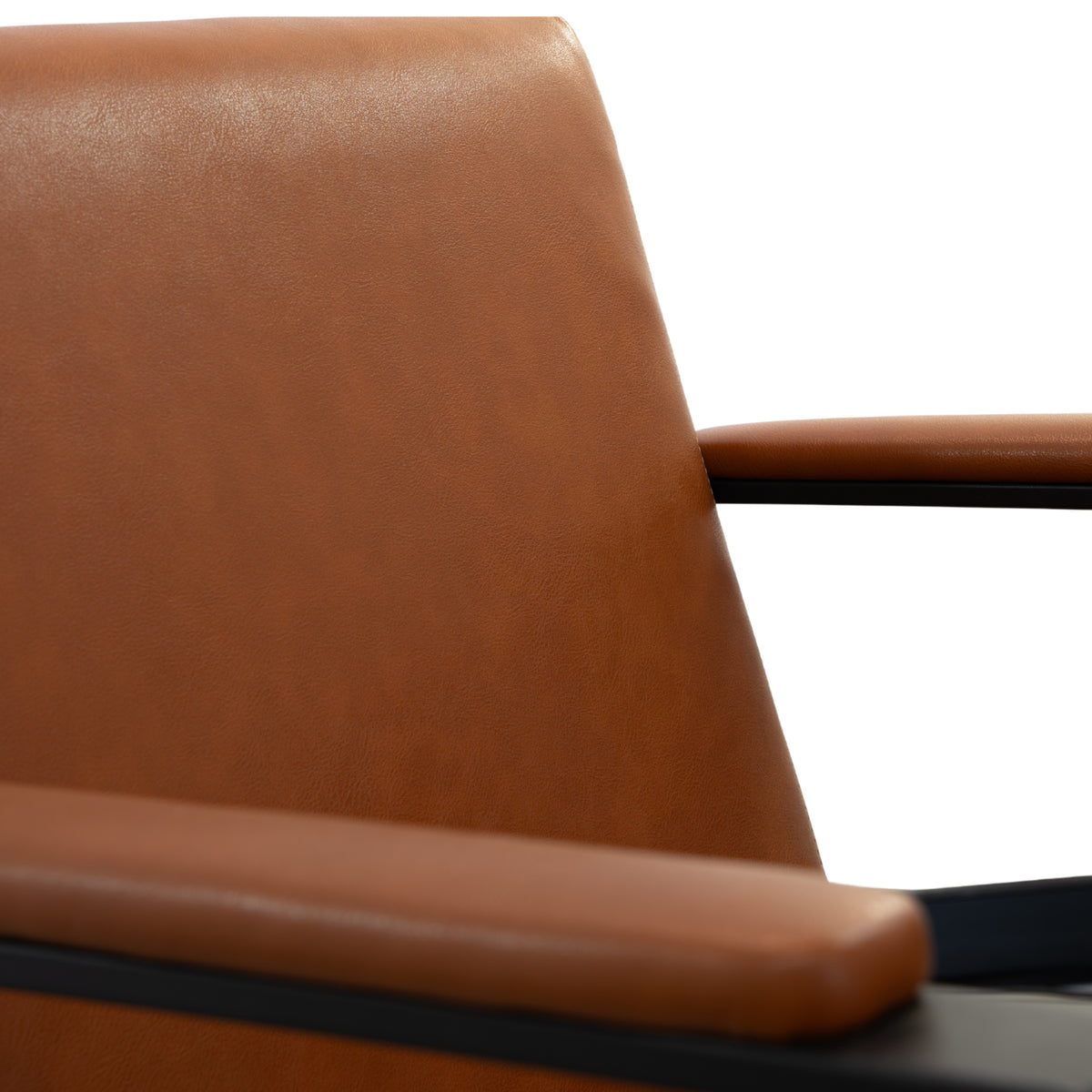 Close-up of the Karma Albury salon chair showing the hydraulic foot pump